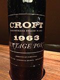 Croft1963[Wine VintagePort]