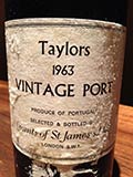 Taylors Vintage Port 1963 [ Wine Vintage Port ]