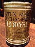 Vieux Marc de Champagne MONTVILLERS “LORYSE” (AY)　[ Brandy Marc ]