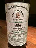 SIGNATORY The Un-Chillfiltered Collection LONGMORN 1996-17y SHERRY BUTT for LIMBURG WHISKY FAIR